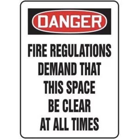 Accuform OSHA DANGER SAFETY SIGN FIRE FRMEXT103VP FRMEXT103VP